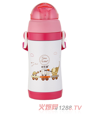 好樂(lè)嬰背帶水杯紅色