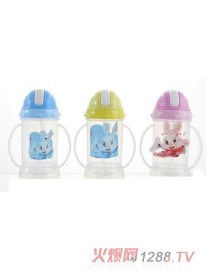 多尼熊新款兒童水杯吸管杯