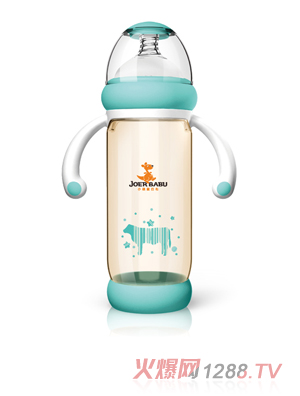 小袋鼠巴布防燙PPSU奶瓶BP-858藍色