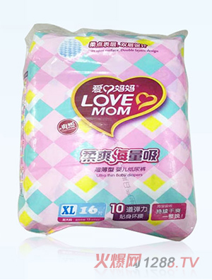 愛(ài)心媽媽超薄型yinge紙尿褲