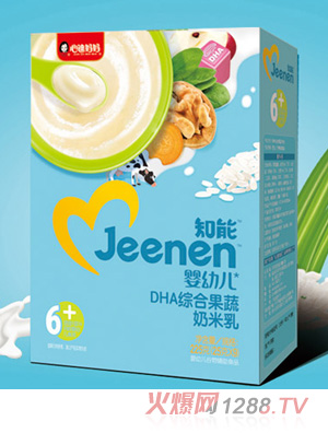 心迪媽媽知能yingyeDHA綜合果蔬奶米乳盒裝