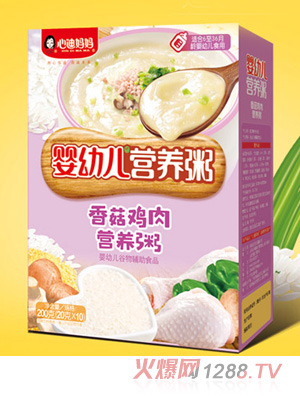 心迪媽媽yingye營養(yǎng)粥-香菇雞肉