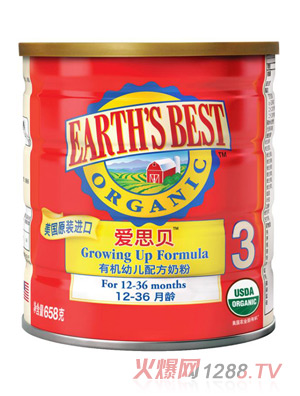 愛思貝有機(jī)youe配方奶粉12-36個月齡