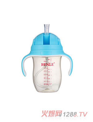 BENLEؐ�����V�ڏ����ֱ�PPSU����ˮ��280ML�{(l��n)ɫ
