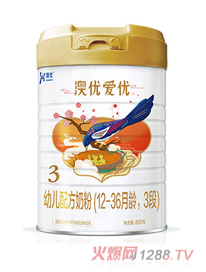 澳優(yōu)愛(ài)優(yōu)youe配方奶粉（12-36月齡，3段）
