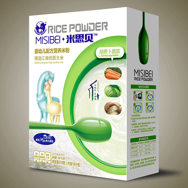 米思貝胡蘿卜蔬菜嬰幼兒營養(yǎng)米粉