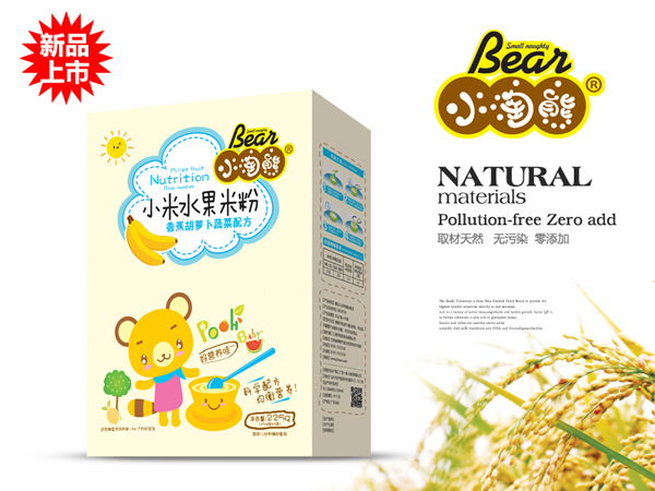 小淘熊香蕉胡蘿卜蔬菜小米水果米粉a