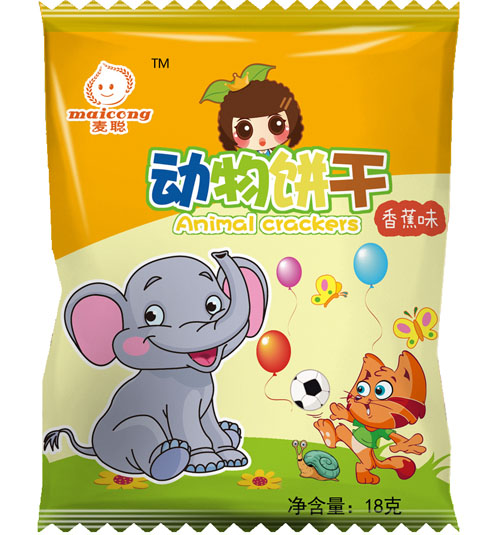麥聰動(dòng)物餅干香蕉味