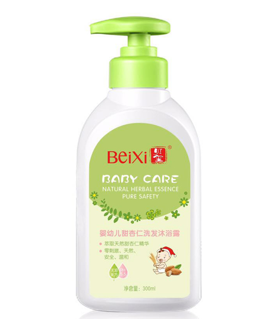 貝璽嬰幼兒甜杏仁洗發(fā)沐浴露