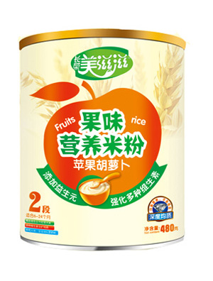 美滋滋蘋果胡蘿卜果味營養(yǎng)米粉